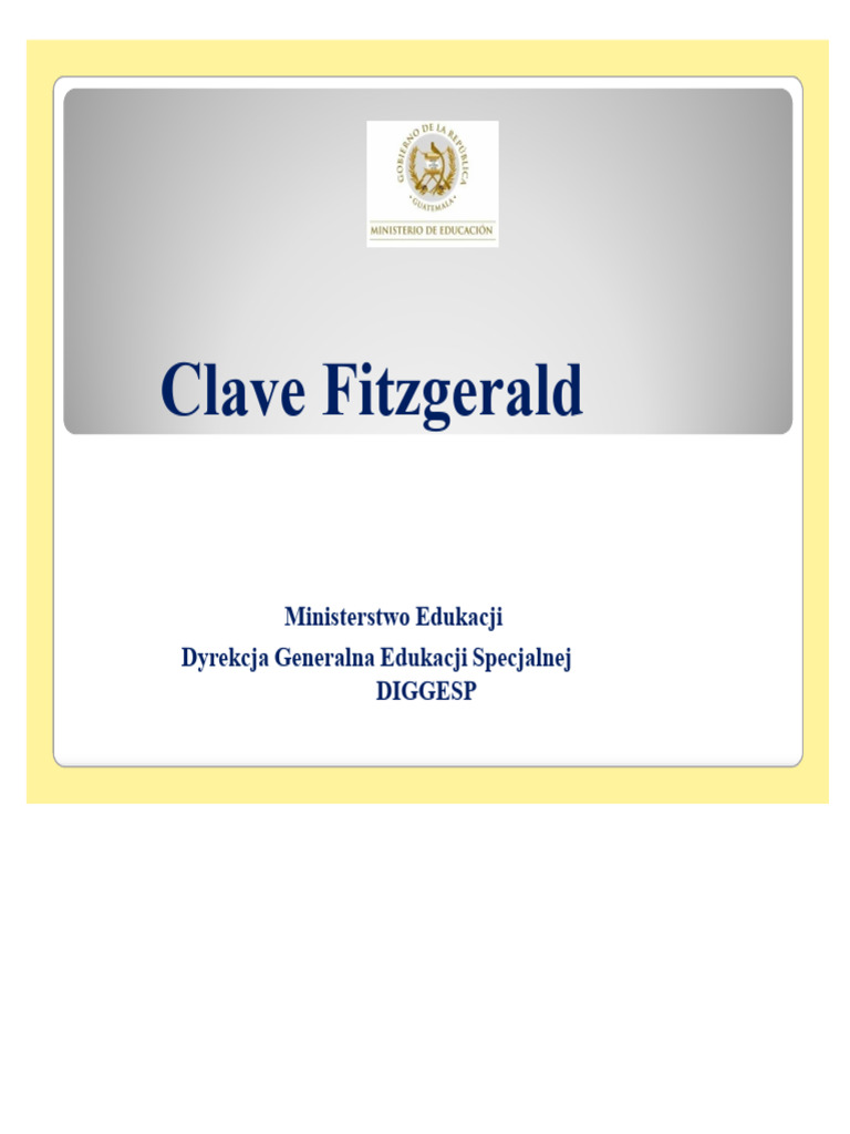 Klucz Fitzgerald | PDF