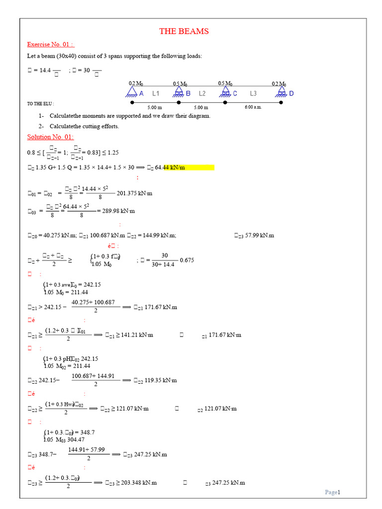 Beam and Slab Structural Analysis Guide | PDF | Beam (Structure ...