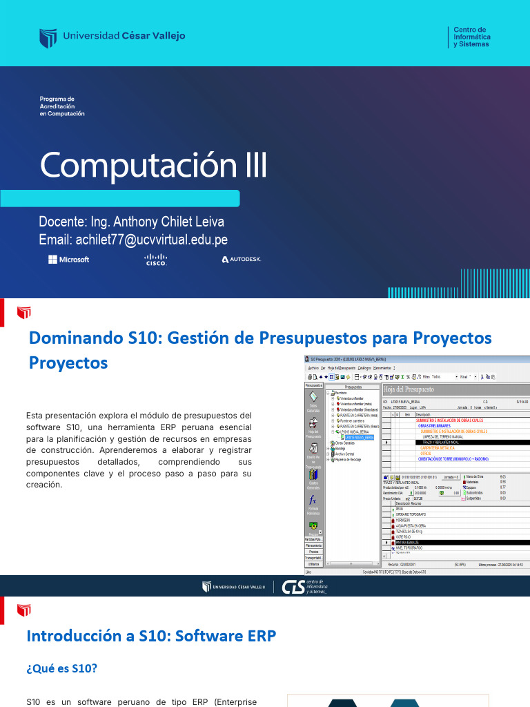 Presupuestos Efectivos con S10 ERP | PDF | Presupuesto | Planificación ...