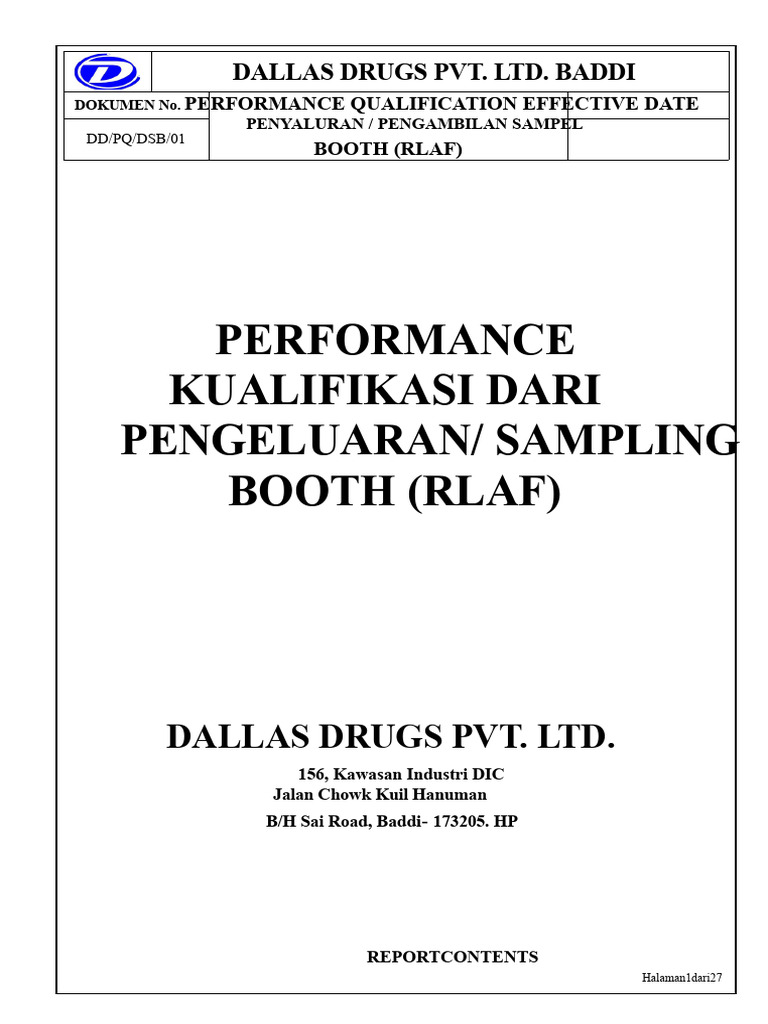 Kualifikasi Kinerja Rlaf | PDF