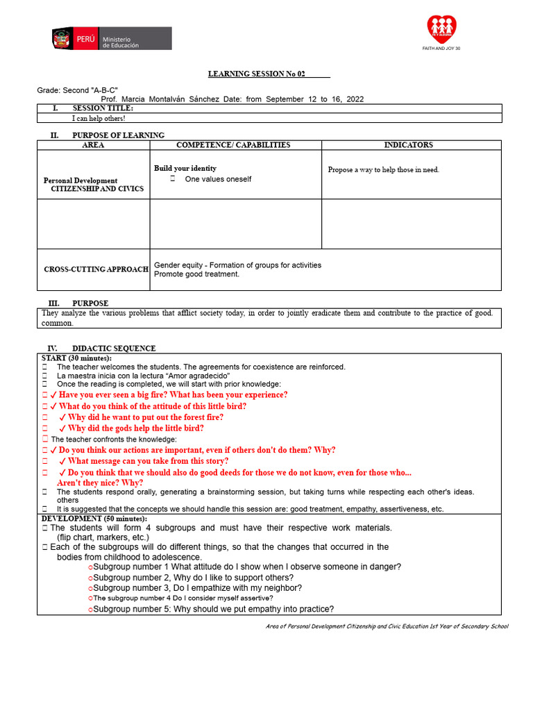 Session 13 of September 2022 | PDF | Empathy | Psychology