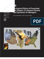 Ecological Effects of Prescribed Fire Season