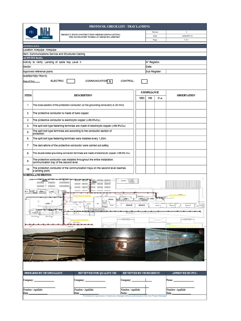 Pem-Nh-Pi-13. Inspection Protocol For Second Level Tray Grounding | PDF ...