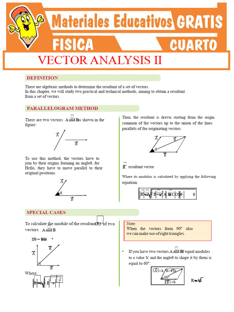 Vectors II For Fourth Year of Secondary School PDF | PDF | Euclidean ...