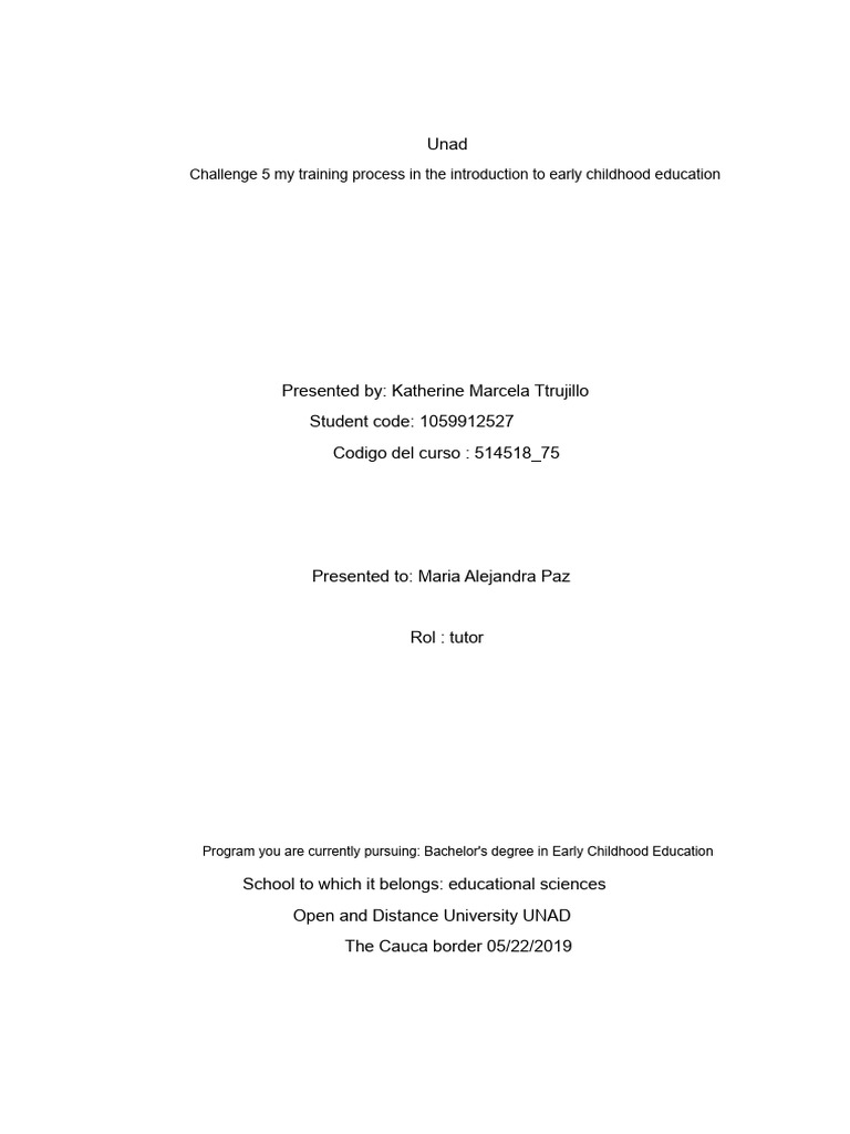 Early Childhood Education Training Overview | PDF | Pedagogy ...
