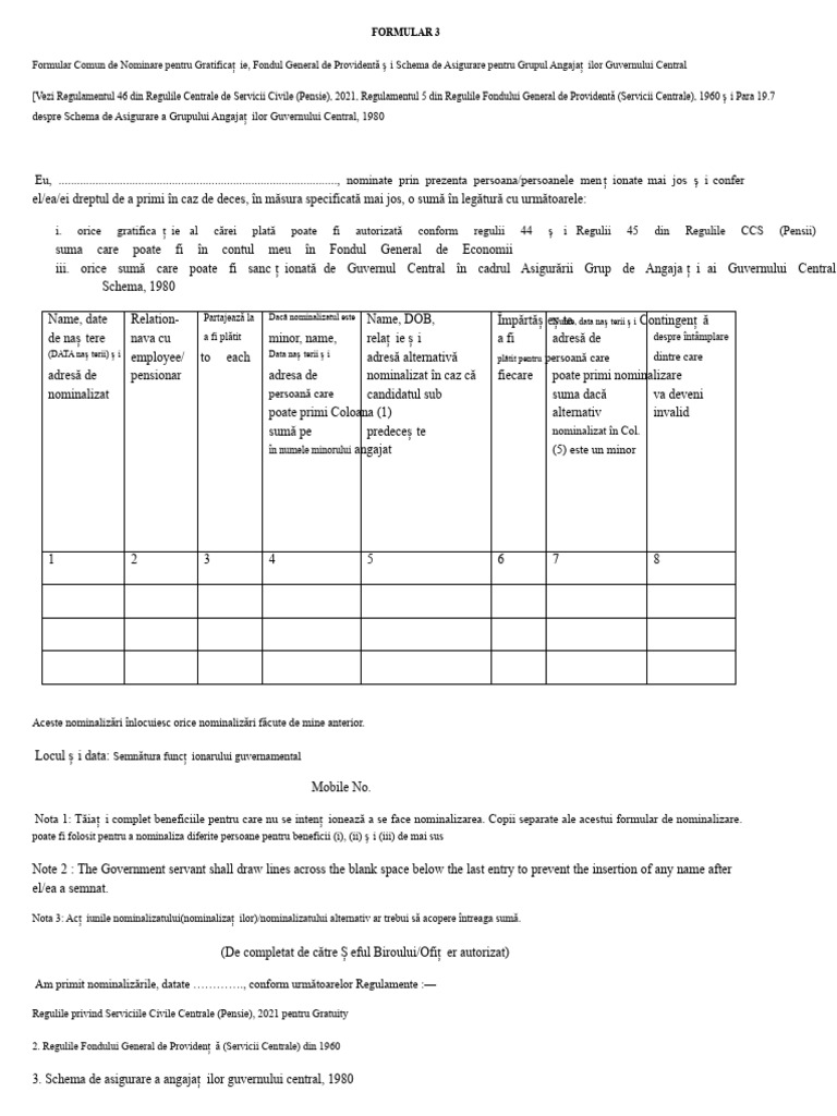 Formular 3 | PDF