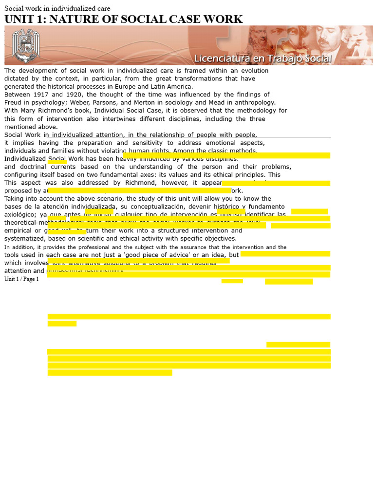 Individualized Social Work | PDF | Family | Social Work
