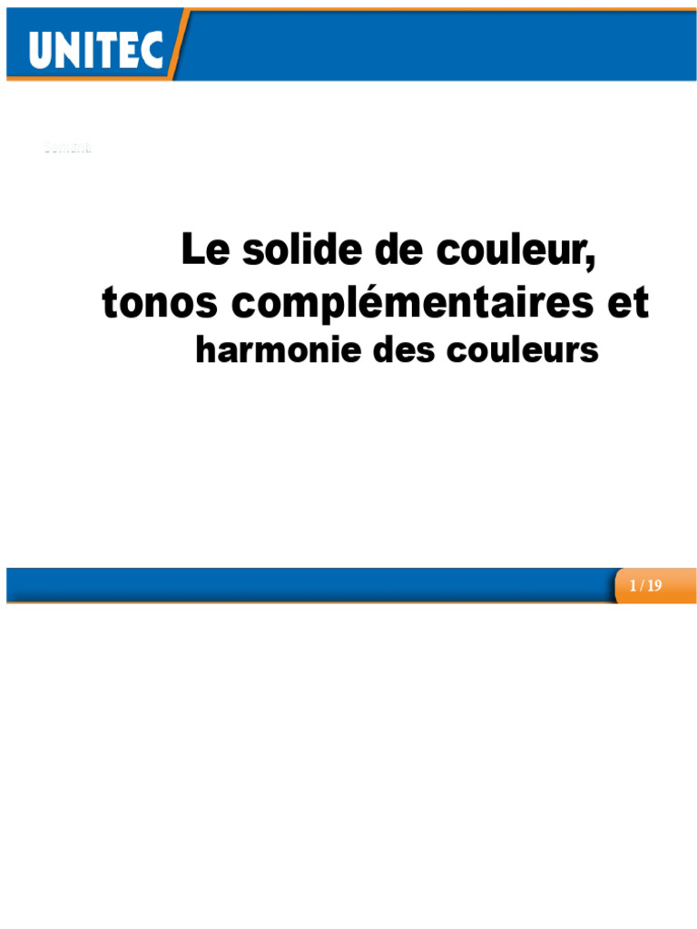 Harmonie des couleurs et tonalités | PDF | Couleur | Vue