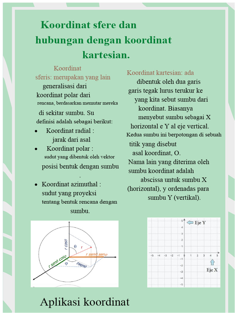 Koordinat Sferis dan Kartesian Explained | PDF