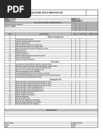 Generator Load Test Report Form | PDF