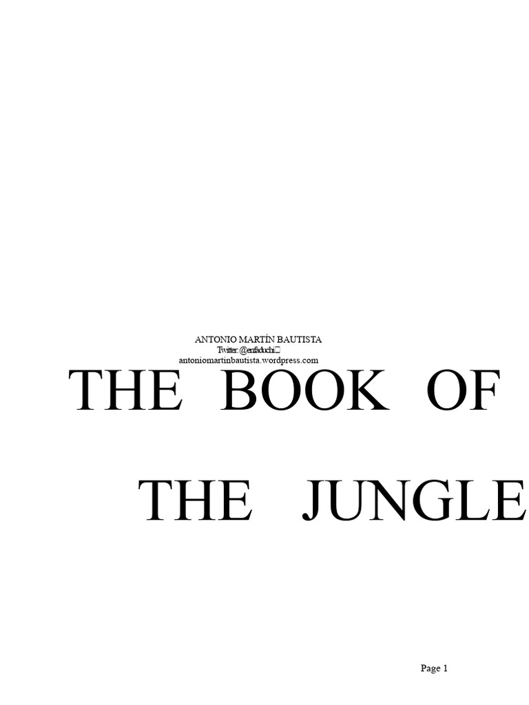 Mowgli's Jungle Adventure Script | PDF | Bagheera | Baloo