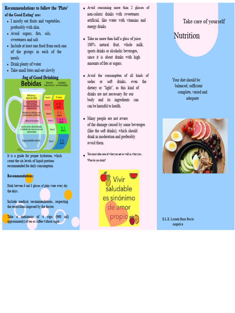 Triptych of The Good Eating Plate | PDF | Foods | Soft Drink