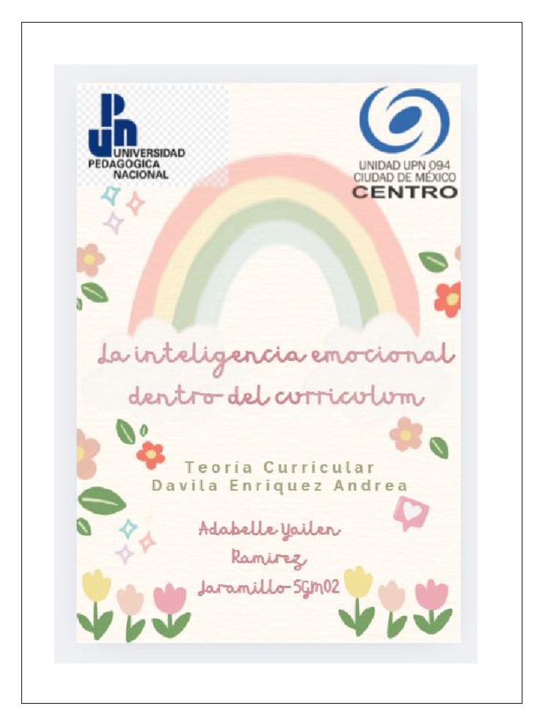 Integración de Inteligencia Emocional en NEM | PDF | Plan de estudios ...