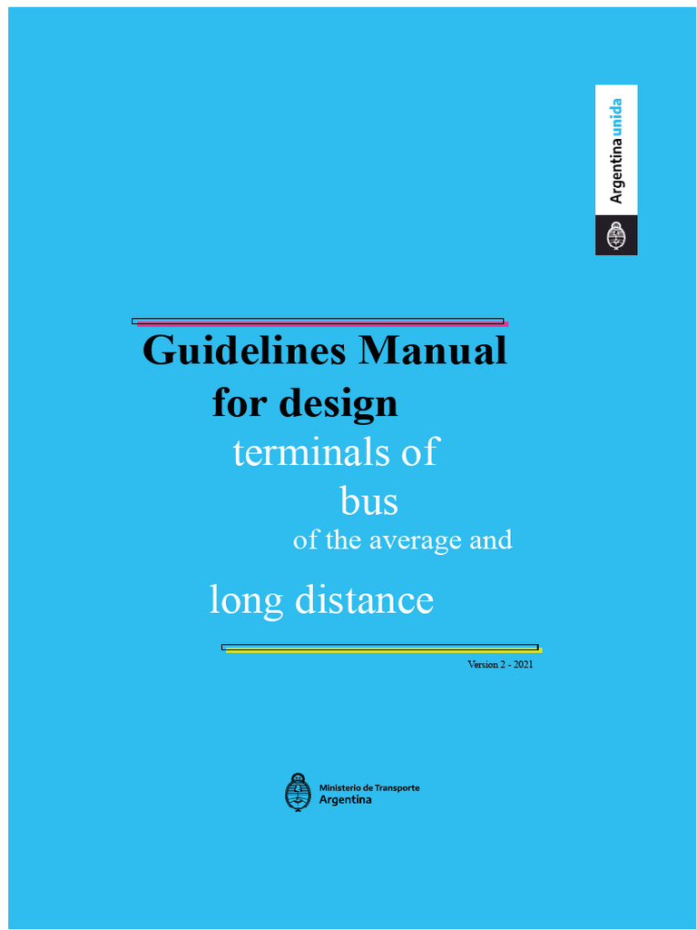 Bus Terminal Design Guidelines Manual | PDF | Transport | Green Building