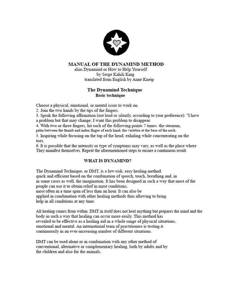 Dynamind Technique: Self-Healing Method | PDF | Thought | Feeling