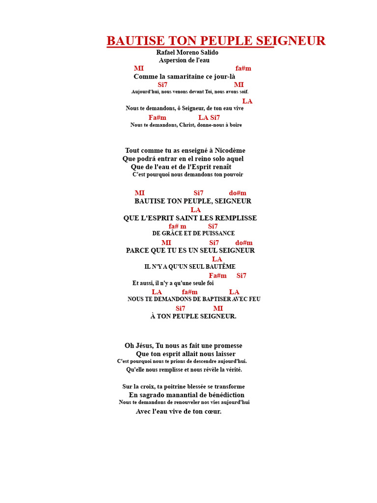Baptême et Esprit Saint dans la Foi | PDF
