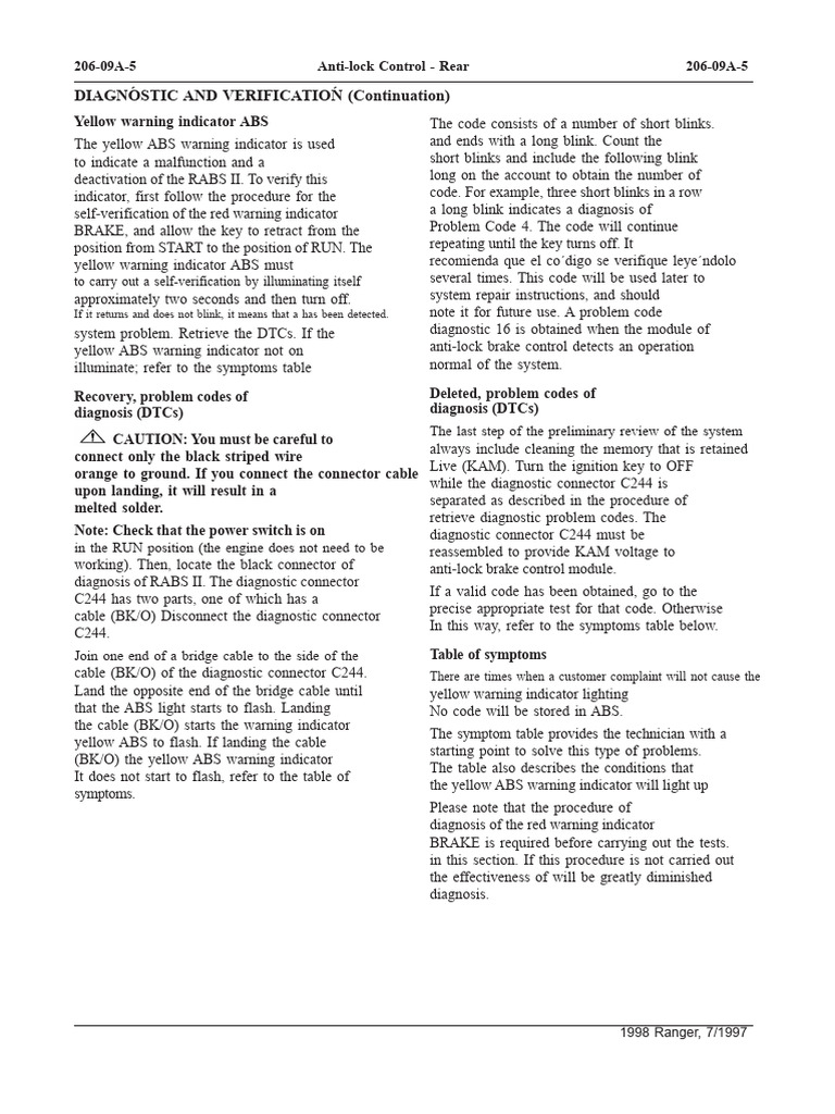 DTC Abs PDF | PDF | Brake | Anti Lock Braking System