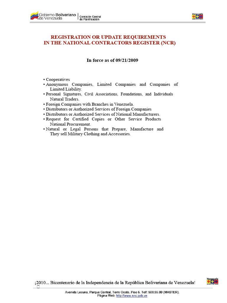 NCR Registration Requirements Guide | PDF | Dividend | Identity Document
