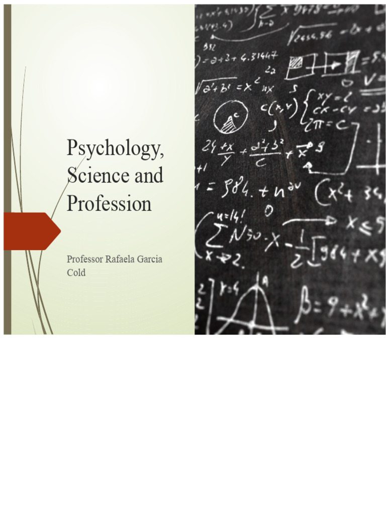 SLIDES 23 Class1 - 2 Psycho - Science - Profession - Rafaela | PDF ...