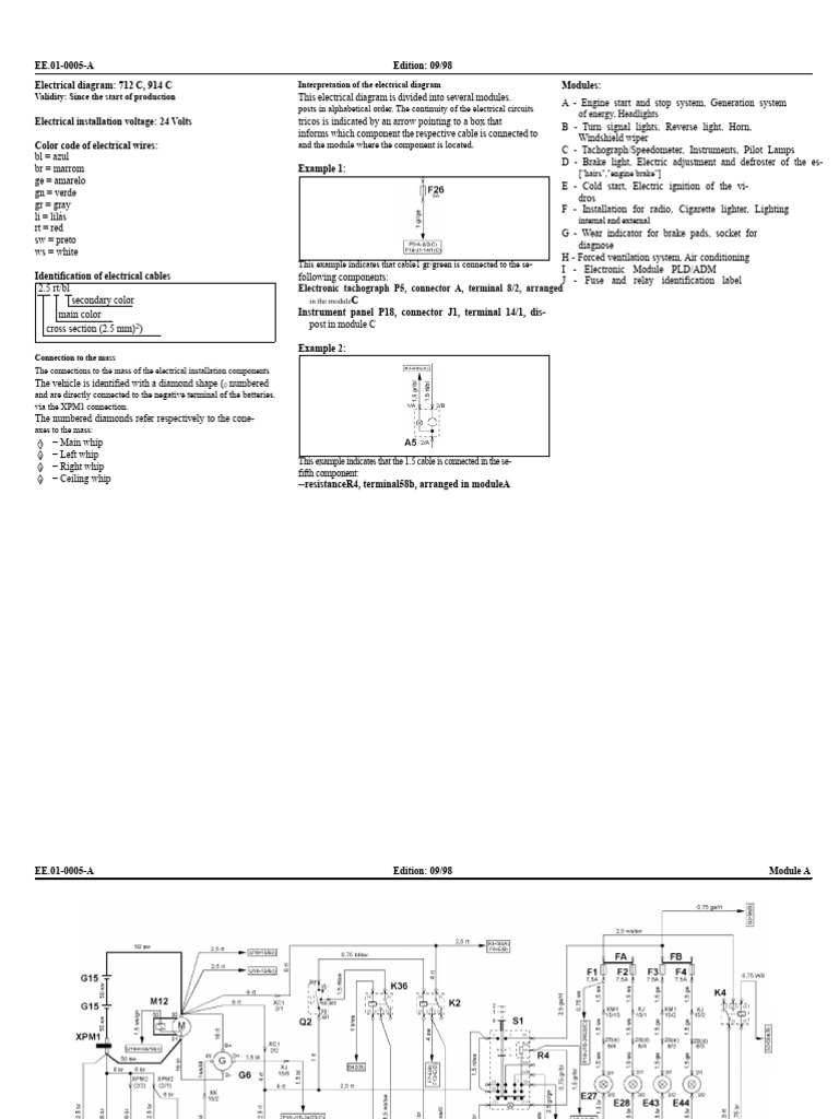 Electrical Diagram Modules Overview | PDF | Air Conditioning ...