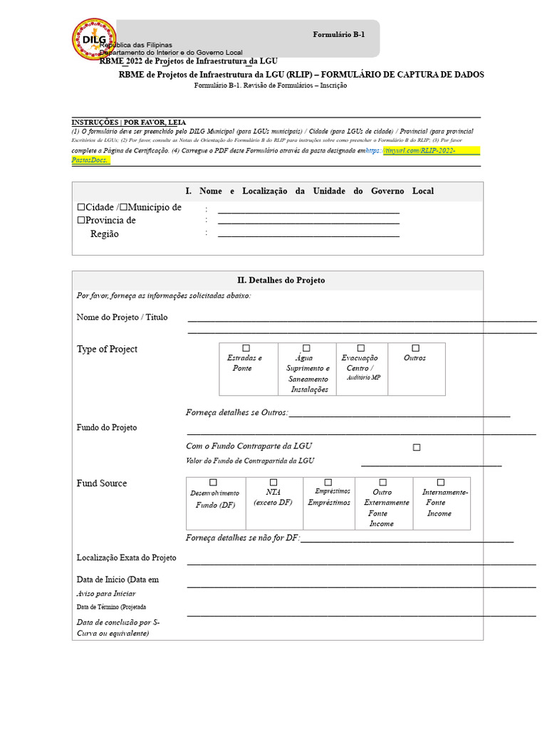 RLIP Form B 1 Monitoramento de Progresso e Resultados Trancado | PDF
