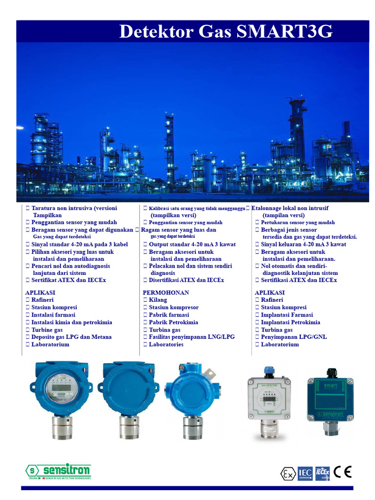 Detektor Gas SMART3G: Kalibrasi & Sensor | PDF