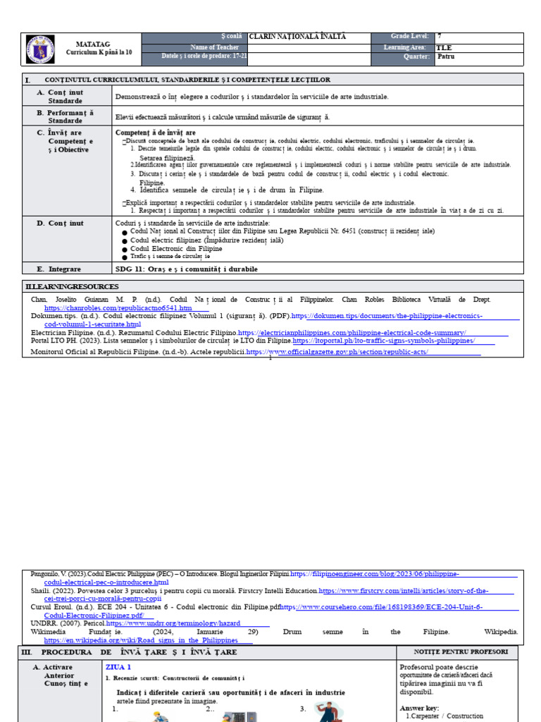 DLL Matatag - Tle 7 Q4 W2 | PDF