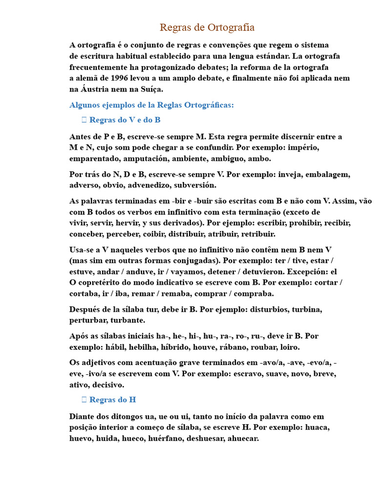 Regras de Ortografia | PDF | Ortografia | Comunicação humana