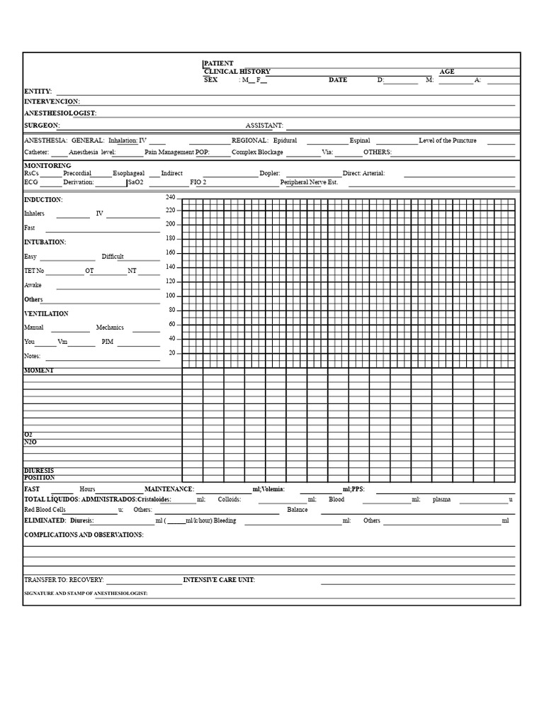 Anesthesia Record | PDF | Anesthesia | Medicine