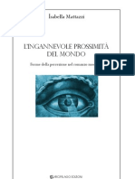 Isabella Mattazzi-L'IngannevoLe Prossimità Del Mondo. Forme Della Percezione Nel Romanzo Moderno-Intro e Cap. 1