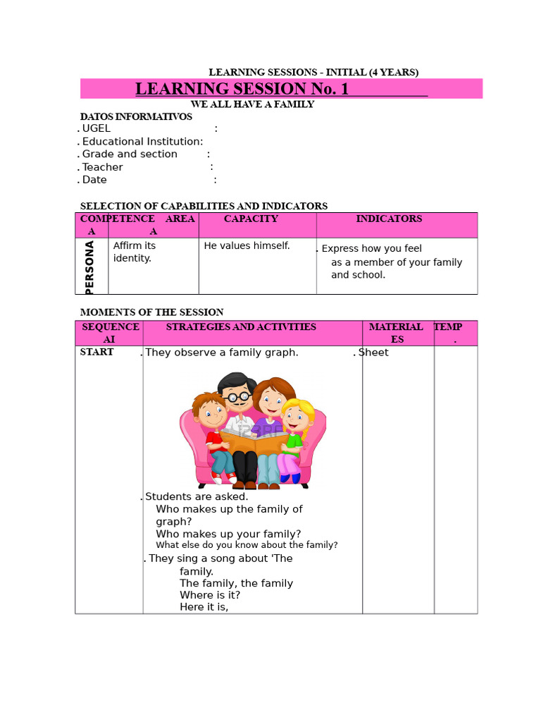 Family Learning Sessions for Preschool | PDF | Mary, Mother Of Jesus