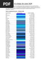 Códigos de Color Beige y Combinaciones | PDF | Percepción visual ...