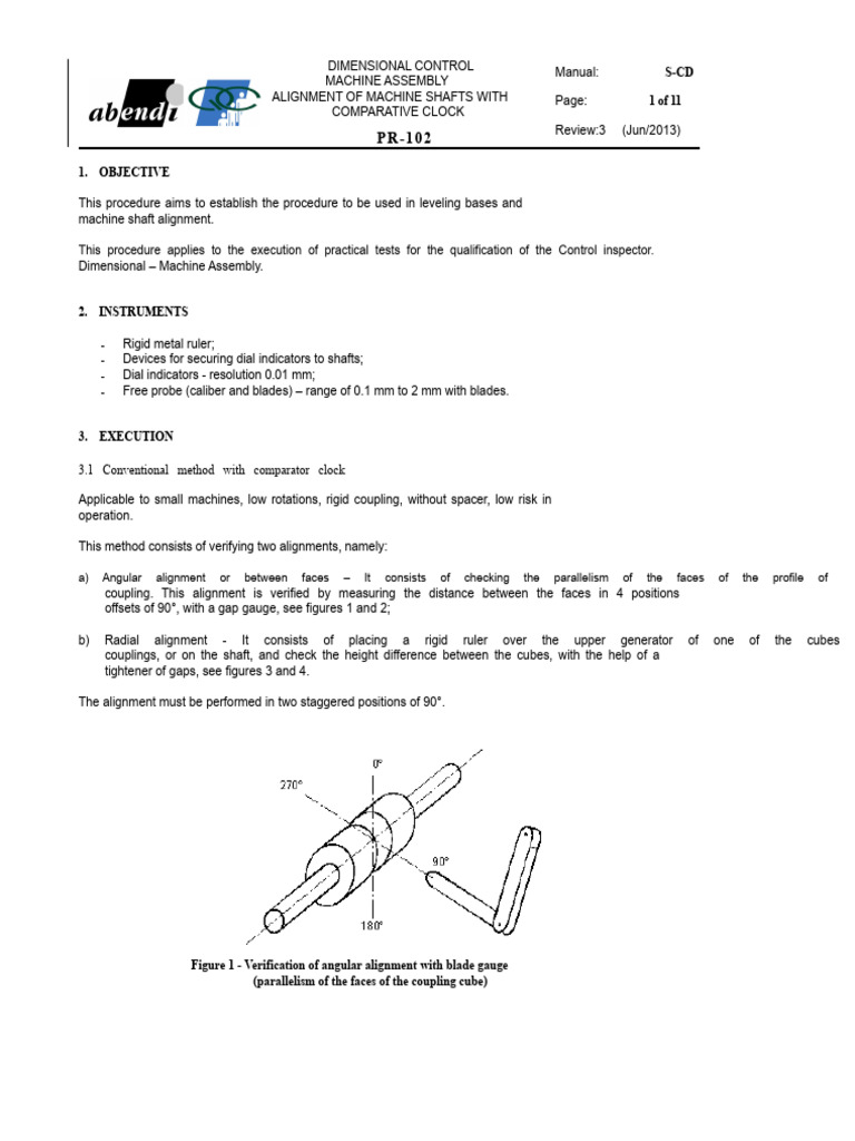 Machine Shaft Alignment Procedures | PDF | Rotation | Machines