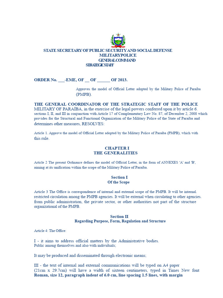 Official Letter Model for PMPB | PDF | Government Institutions | Government