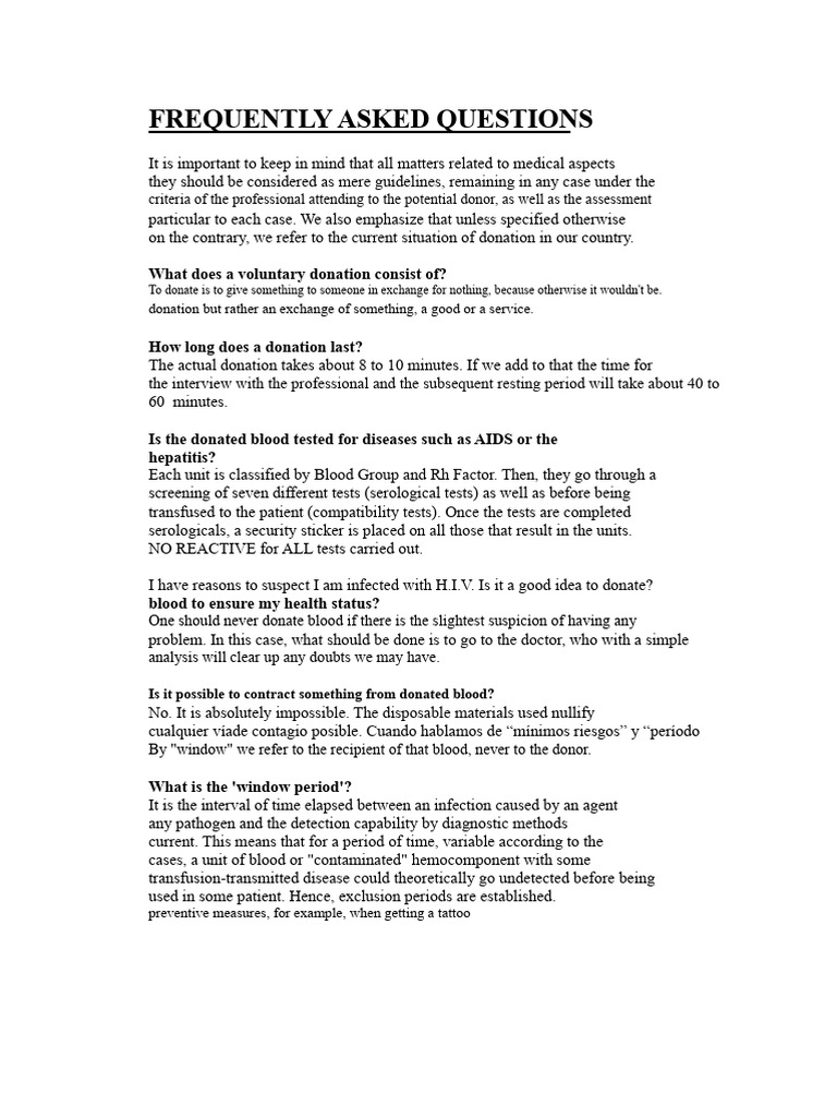 Blood Bank Questions | PDF | Blood Donation | Infection