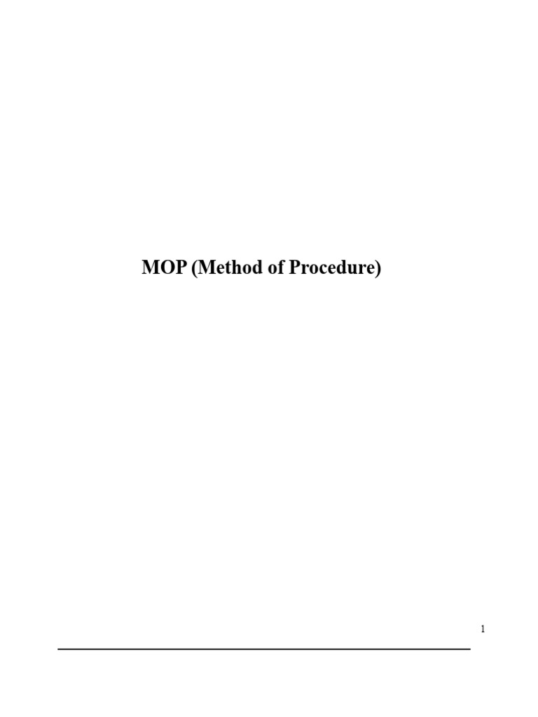 Szablon MOP | PDF