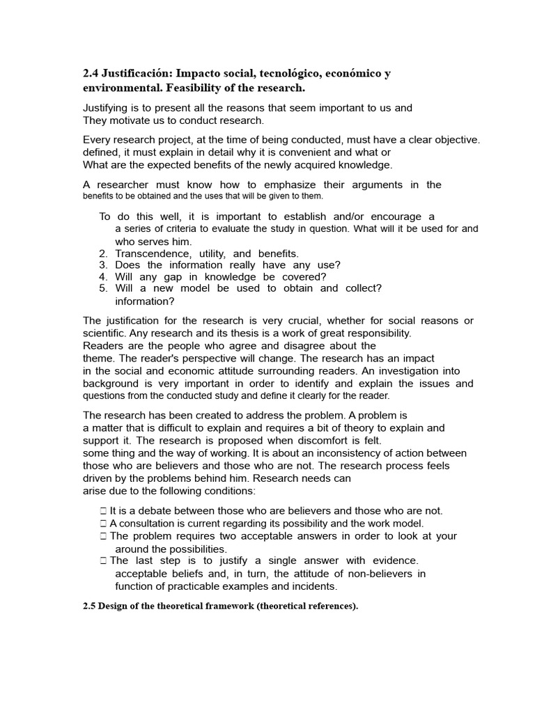 2.4 Justification: Social, Technological, Economic, and Environmental ...