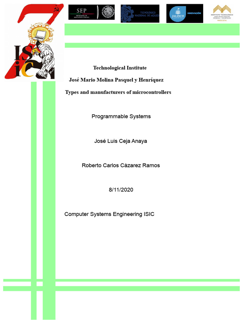 Microcontroller Types and Manufacturers | PDF | Microcontroller ...