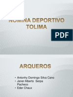 Nomina Deportivo Tolima