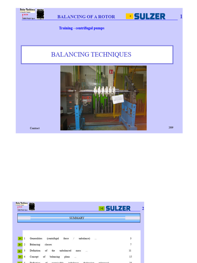 Rotor Balancing Techniques Explained | PDF | Motion (Physics ...