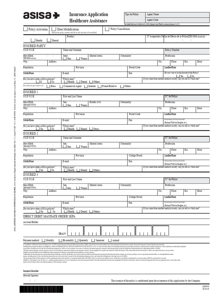 ASISA Health Request PDF | PDF | Insurance | Diseases And Disorders