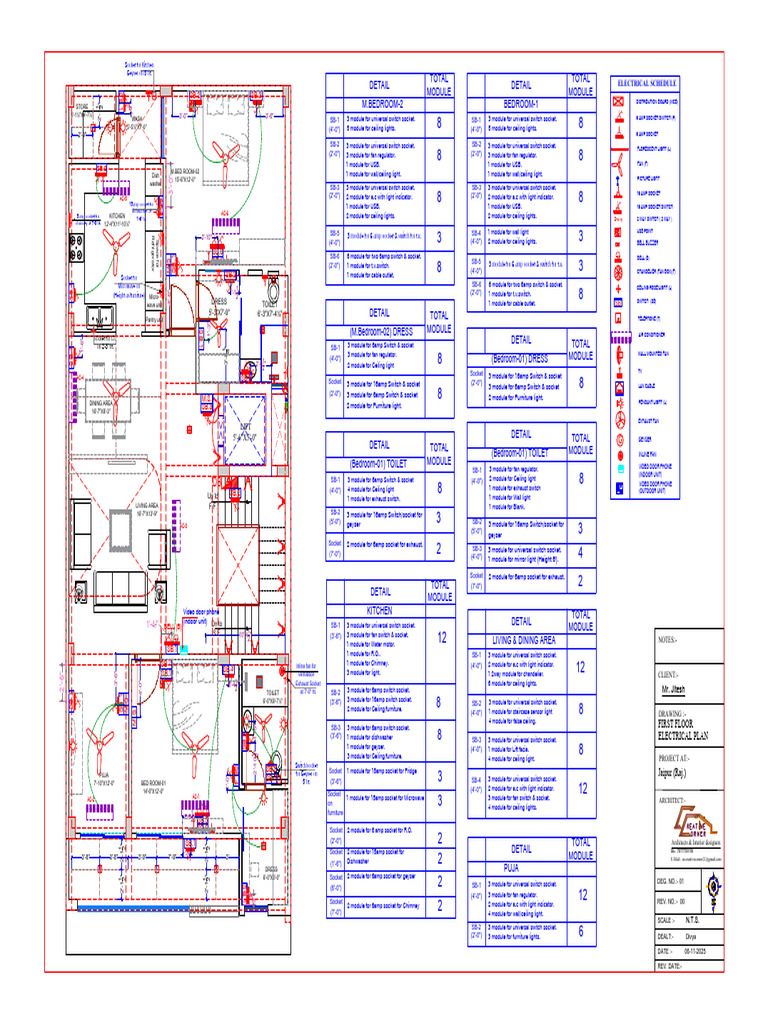 First Floor Electrical Plan Drawing | PDF | Electrical Engineering ...