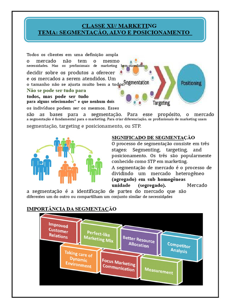 Segmentação de Mercado em Marketing | PDF | Marketing | Segmentação de ...