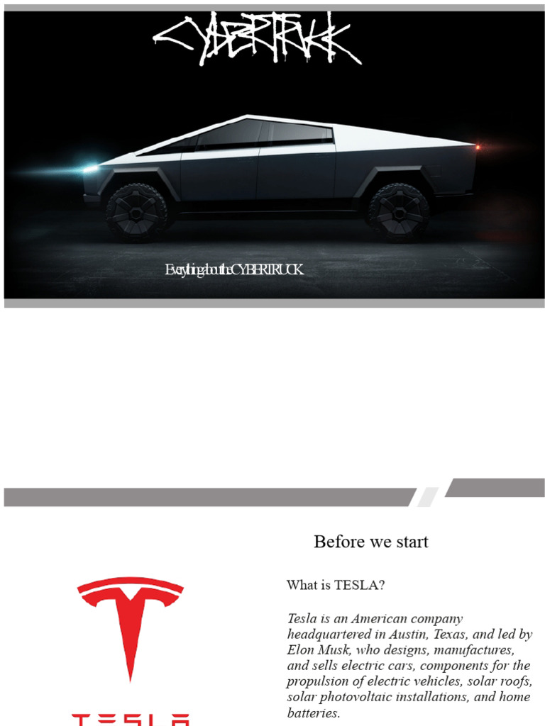 Cyber Truck | PDF | Electrification | Vehicle Technology