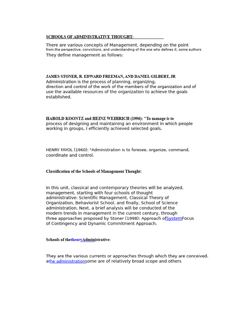 Overview of Management Theories | PDF | System | Psychology