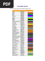Tabel Warna Heksadesimal dan RGB | PDF