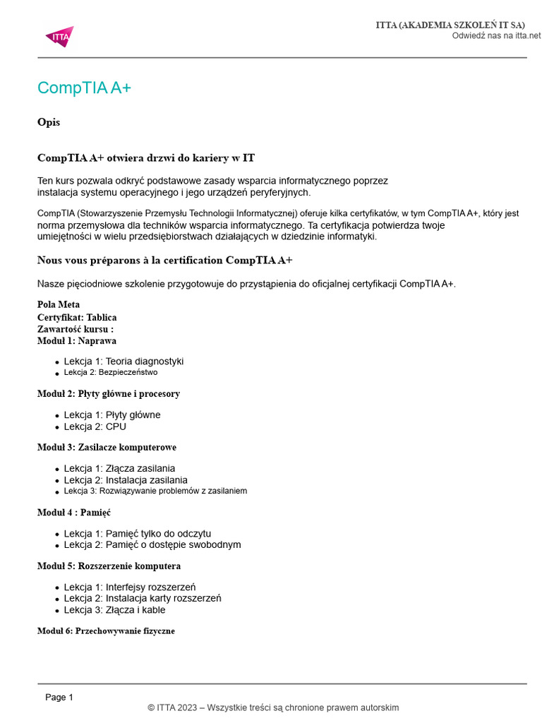 CompTIA A+ | PDF