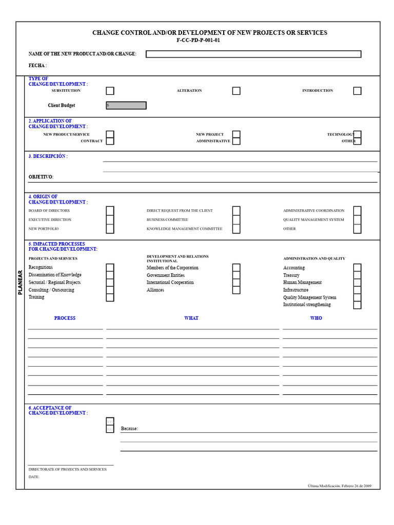 Change Control | PDF | Business