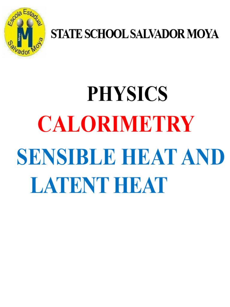 Calorimetry: Sensible & Latent Heat Explained | PDF | Latent Heat | Heat