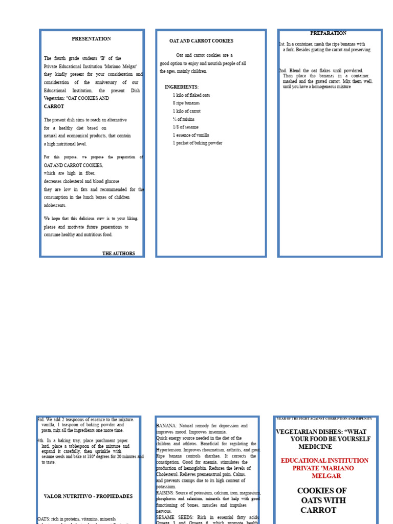 Oatmeal Cookies Triptych | PDF | Oatmeal | Foods